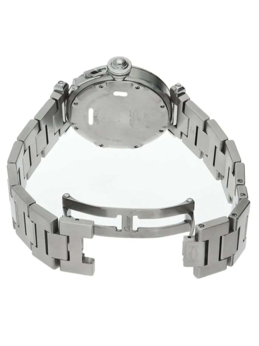 Cartier Pasha C Watch SS White Polished